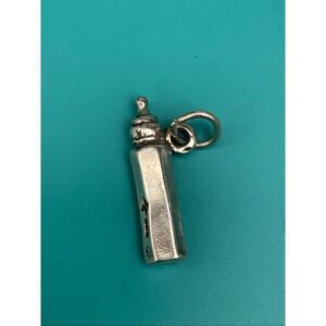 .925 Baby Bottle Sterling Silver Jewelry Charm #family #baby